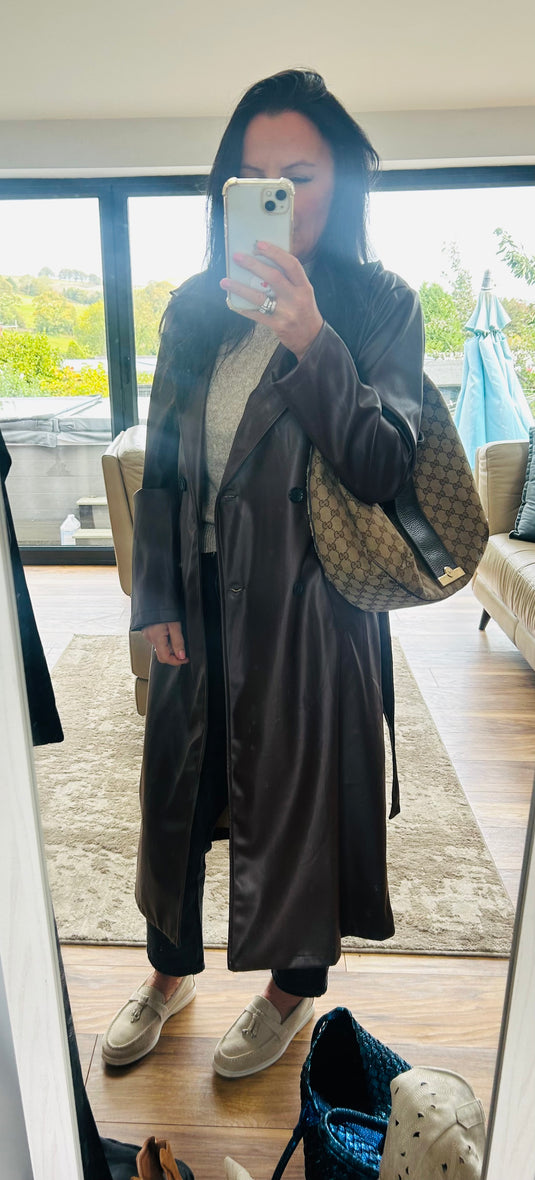 Chocolate Brown Trench Coat