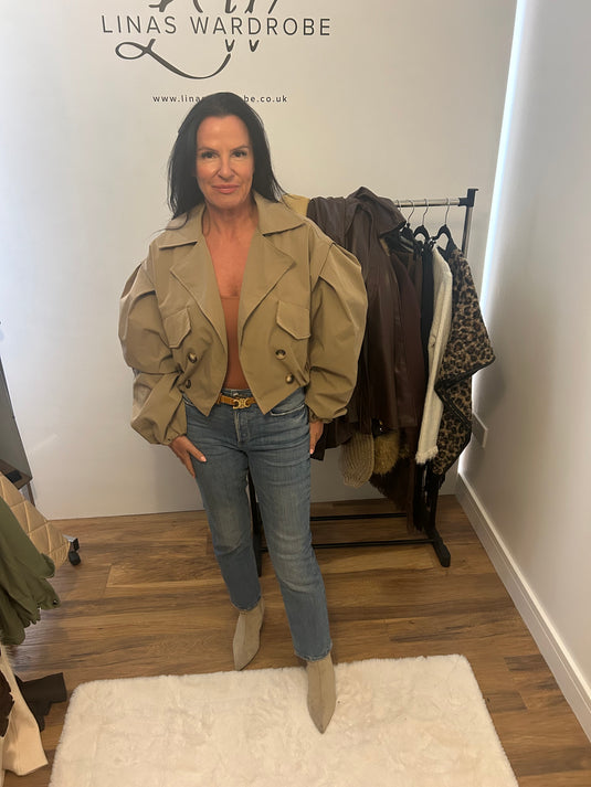 Cropped Trench Coat.