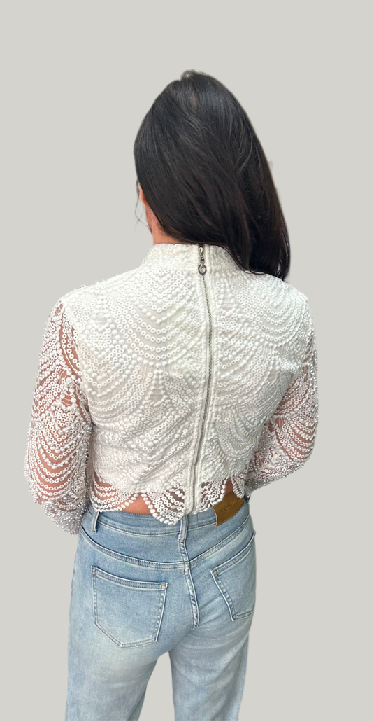 Stunning Beaded Evening Top