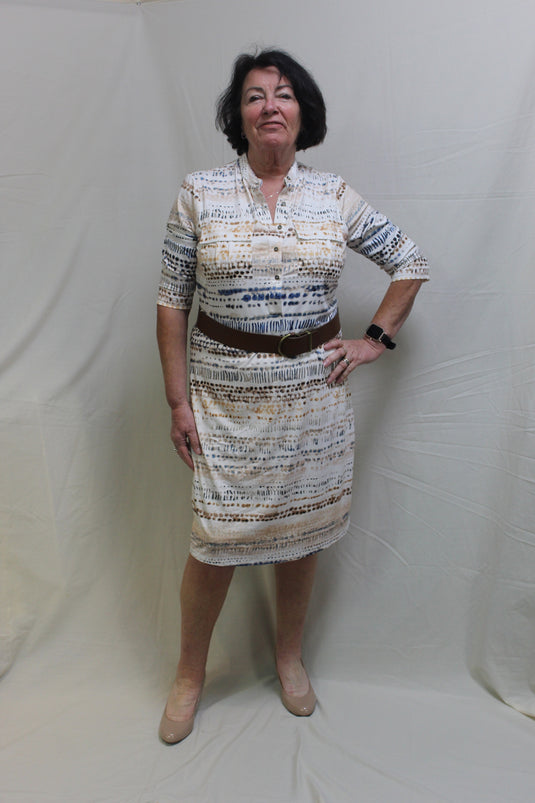 K design short neutral dress