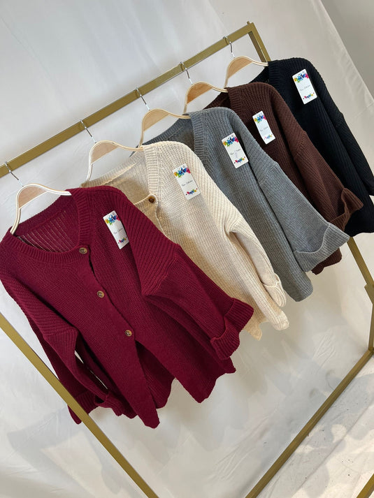 Burgundy Cardigan