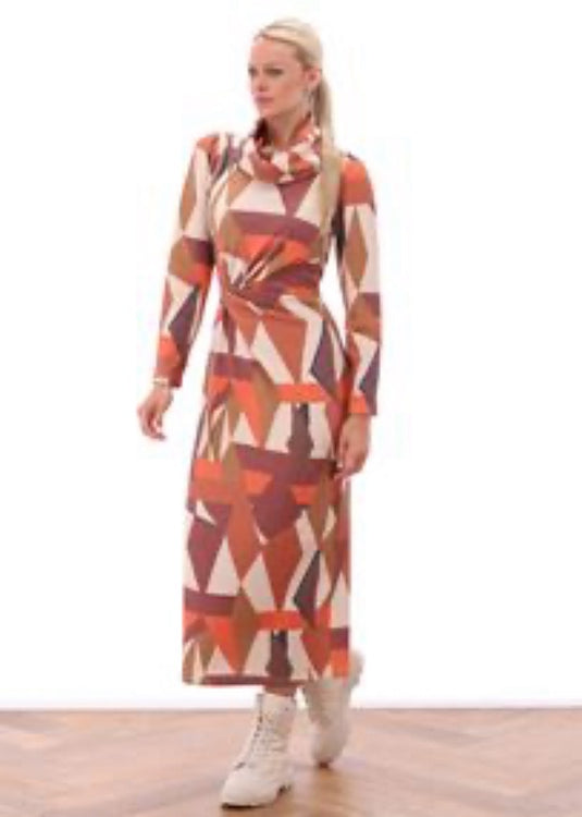 Orange Brushed Cotton Dress