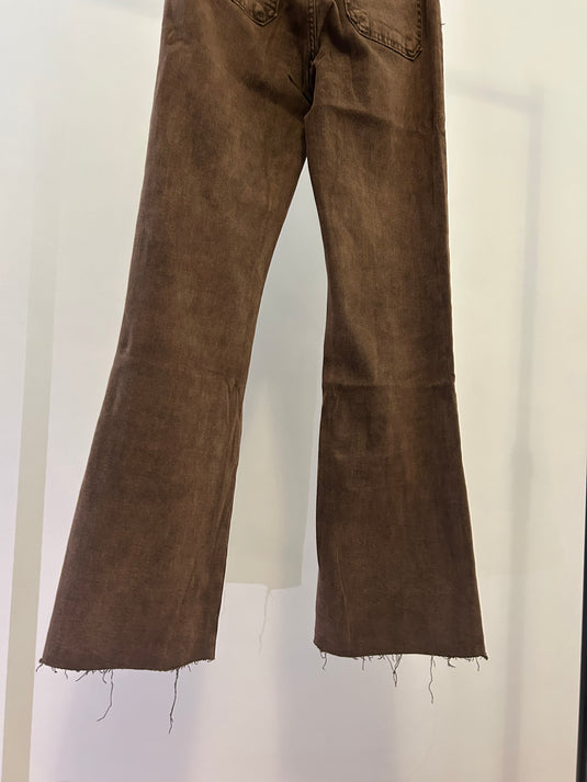 Brown Kick Flare Jean