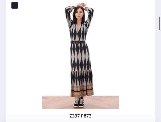 K Design Harlequin Long Dress