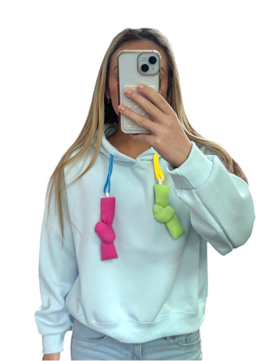 Pastel coloured hoodies