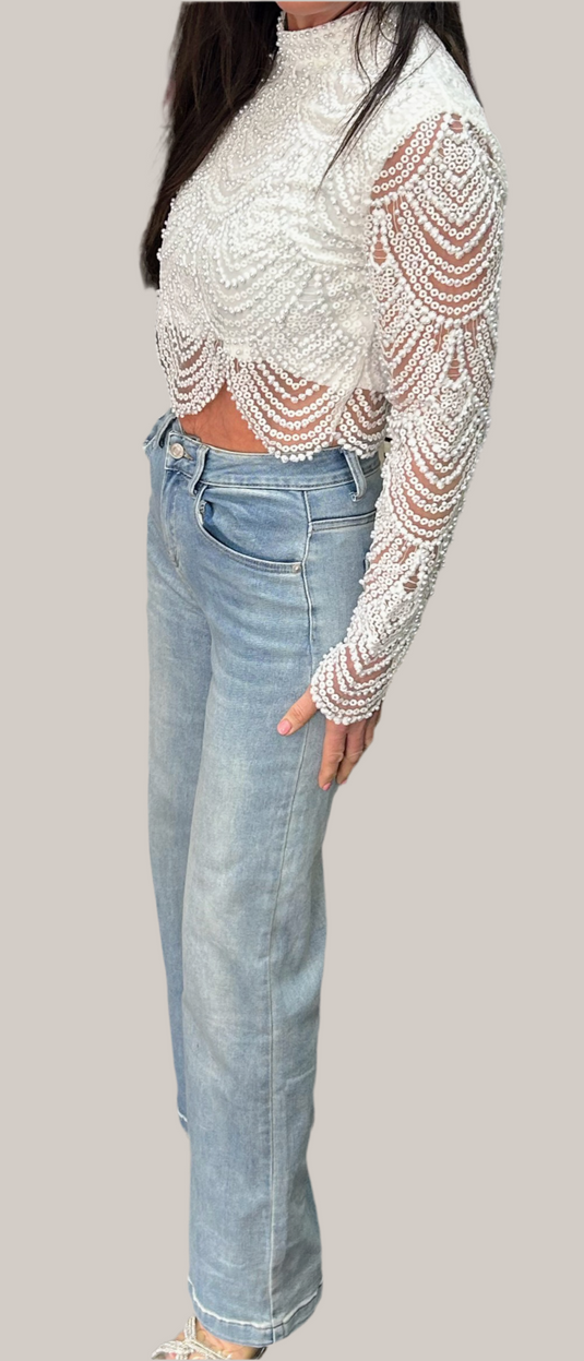 Stunning Beaded Evening Top