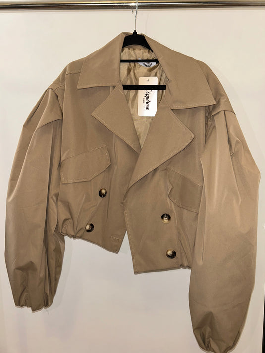 Cropped Trench Coat