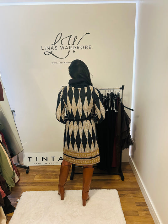 K Design Harlequin Short Dress