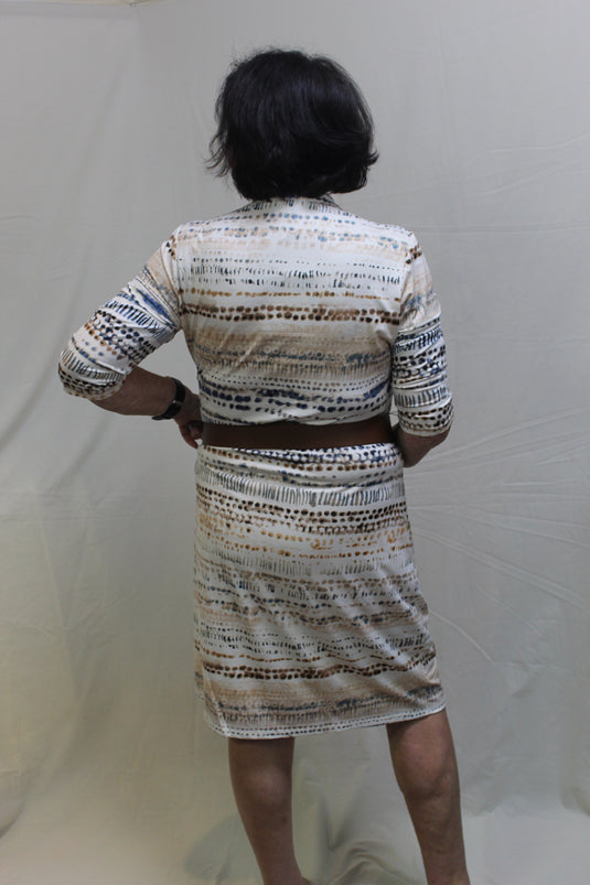 K design short neutral dress