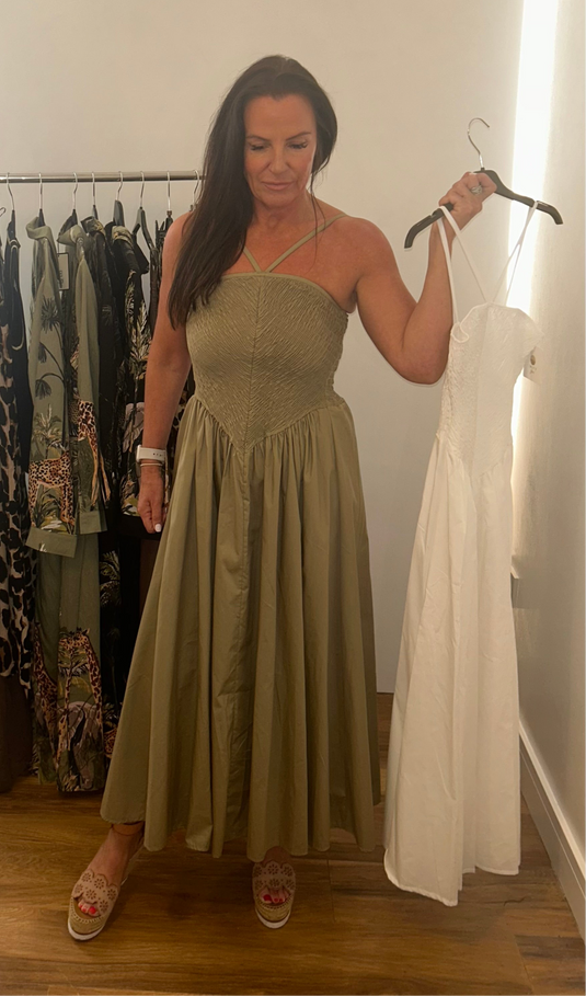 Ruched Bodice Summer Dress