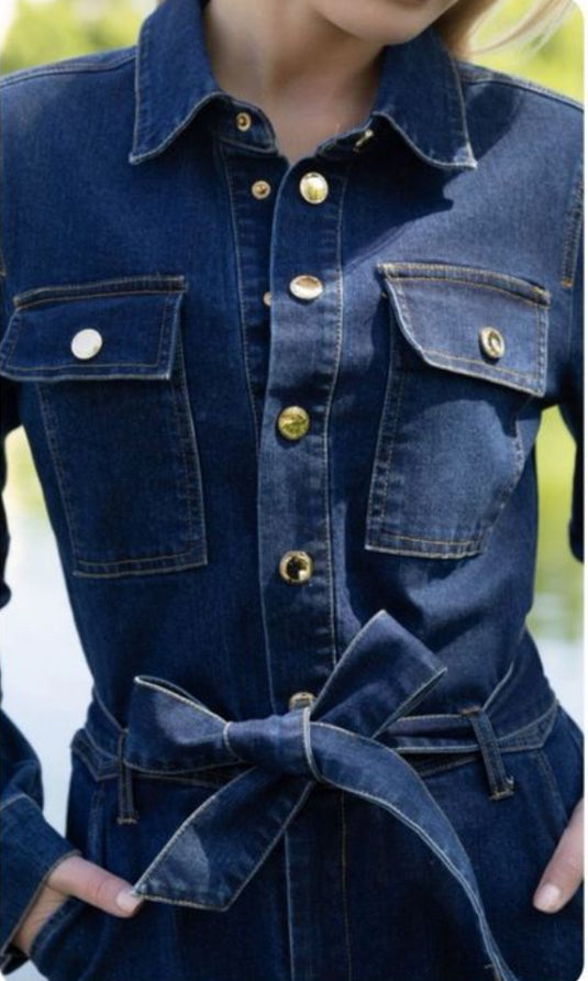 Denim Jumpsuit Boiler Suit