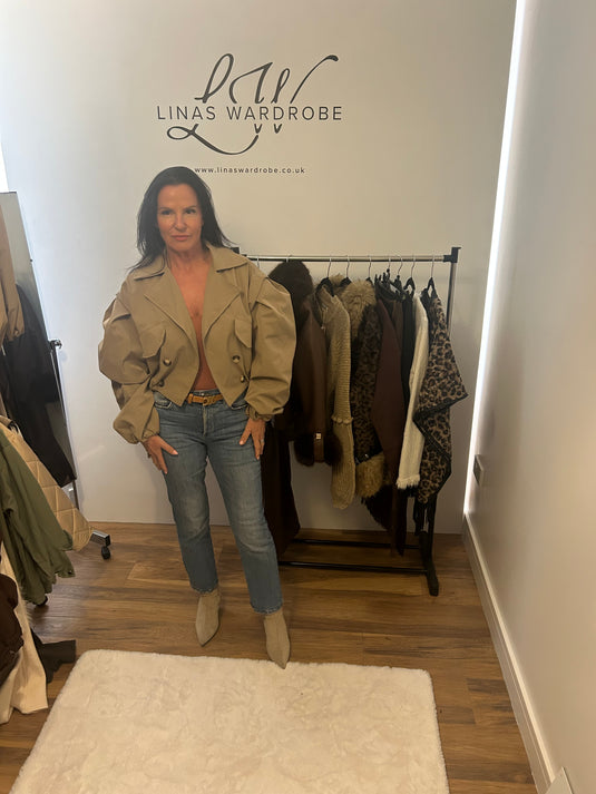 Cropped Trench Coat.