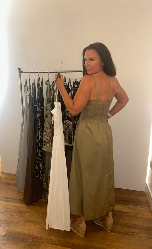 Ruched Bodice Summer Dress