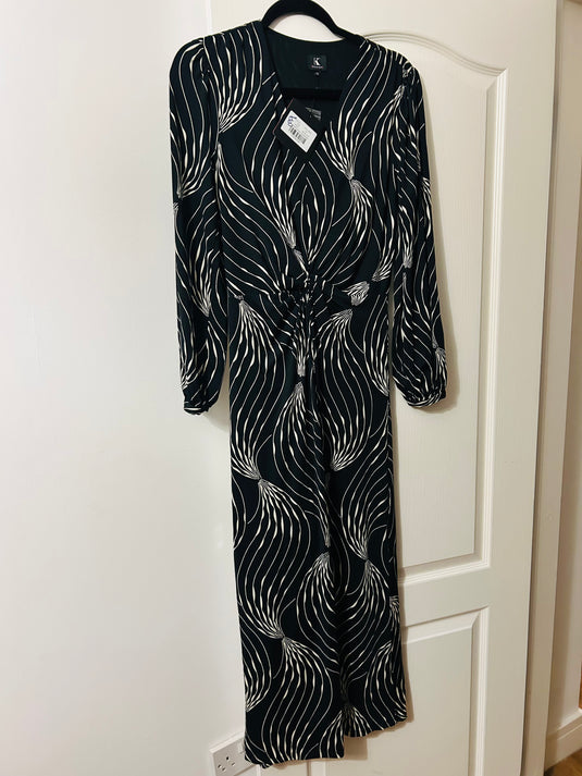 K Design Long Black Dress
